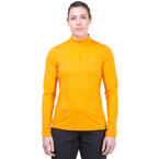ME-006652_Nava_LS_Wmns_Zip_Tee_ME-01811_Cantaloupe_Opepper_Front-3979